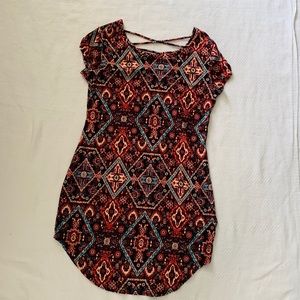 Bodycon patterned dress